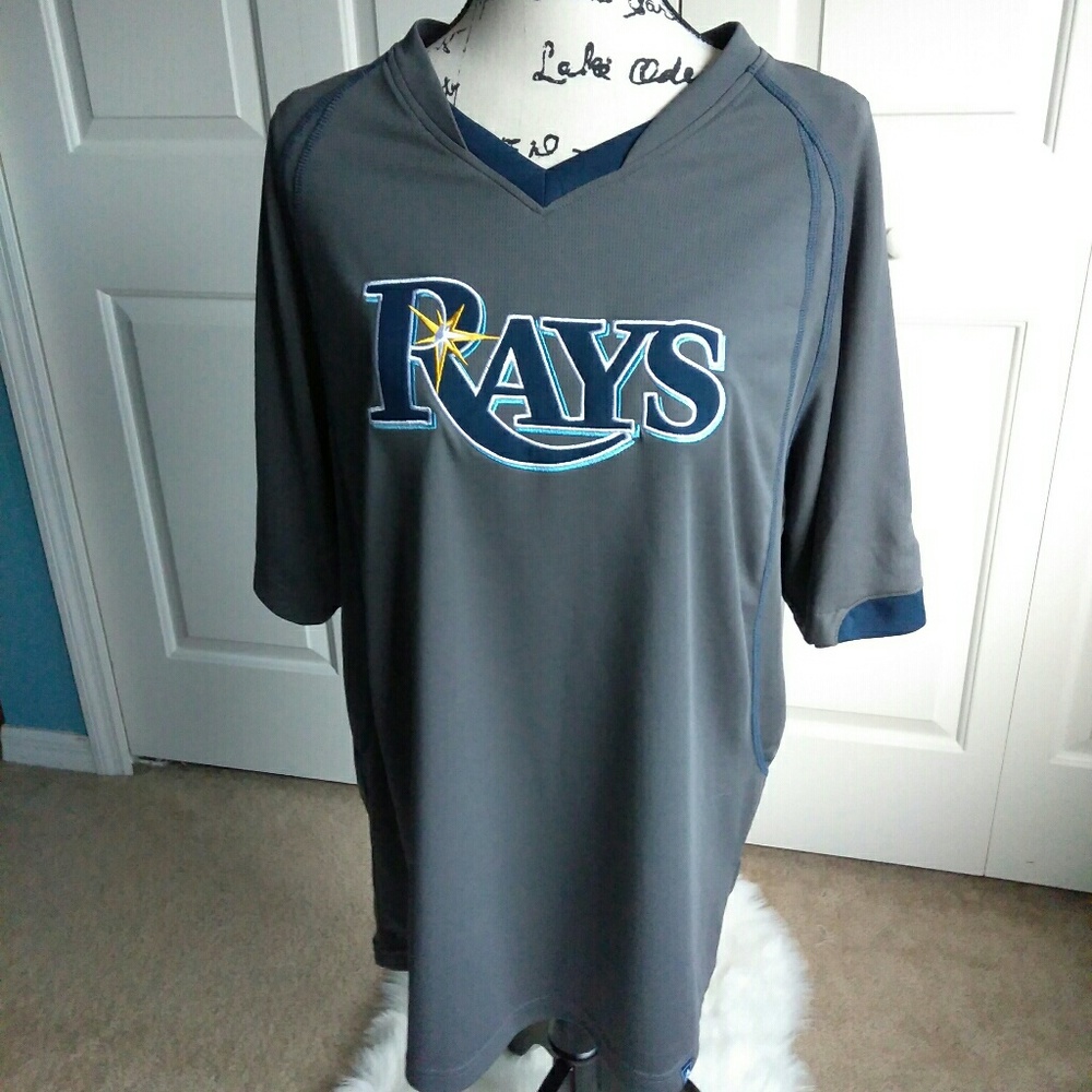 Majestic authentic Tampa Bay Rays Pull over Jesery
